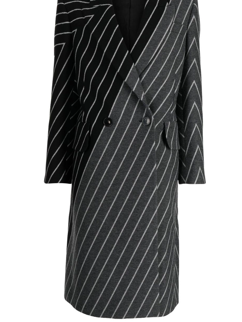Cheap multi-way Stella McCartney double-breasted stripe Women coat 0726